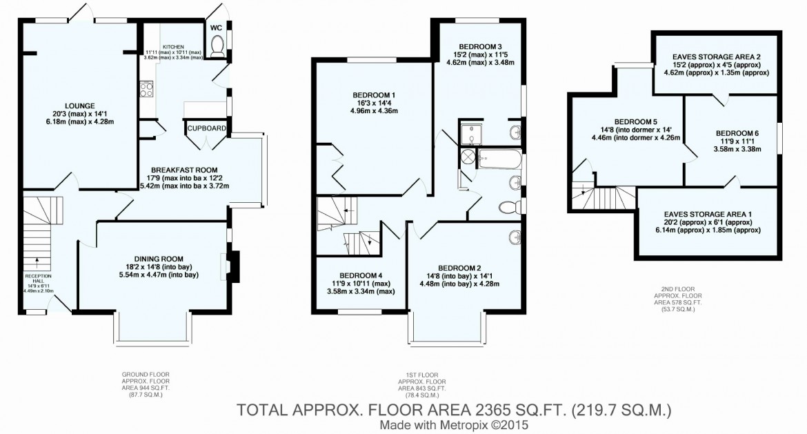 Floorplans For Furze Lane, Webb Estate, West Purley, Surrey