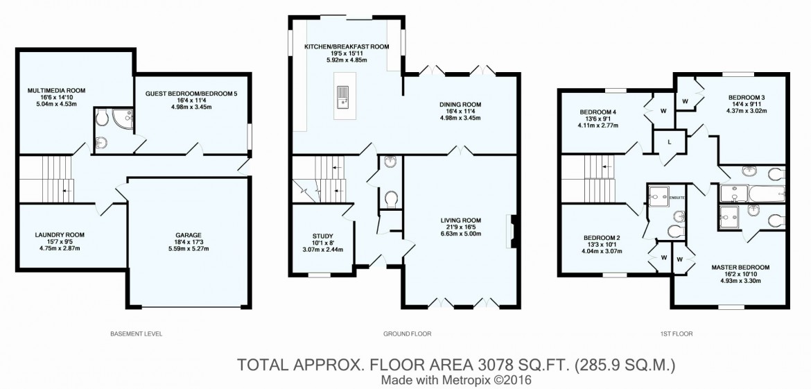 Floorplans For Chynham Place, Sanderstead, South Croydon, Surrey