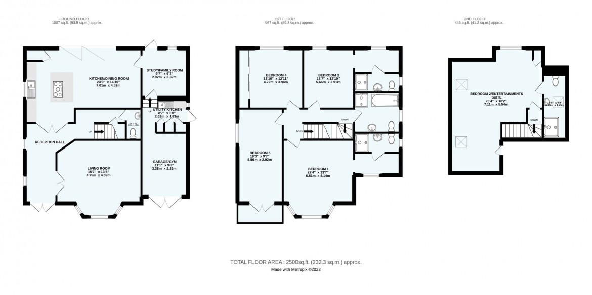 Floorplans For Bencombe Road, Purley, CR8