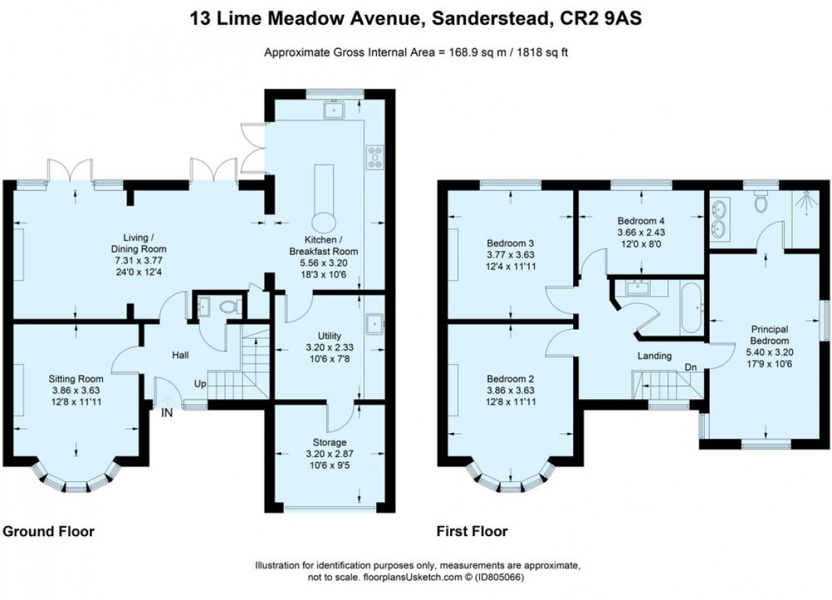 Floorplans For Lime Meadow Avenue, South Croydon, CR2