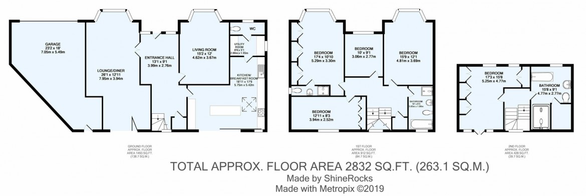 Floorplans For Lordsbury Field, Wallington, SM6