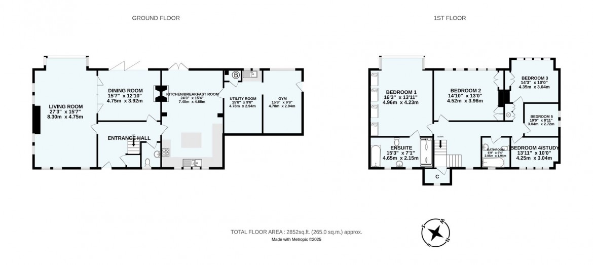 Floorplans For High Drive, Woldingham, CR3