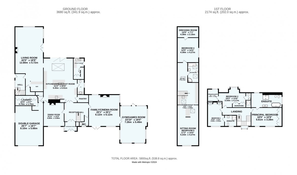 Floorplans For Purley Downs Road, South Croydon, CR2