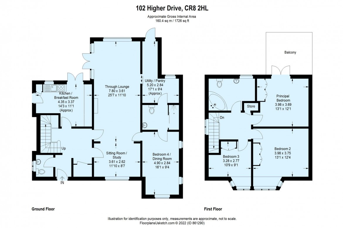 Floorplans For Higher Drive, Purley, CR8