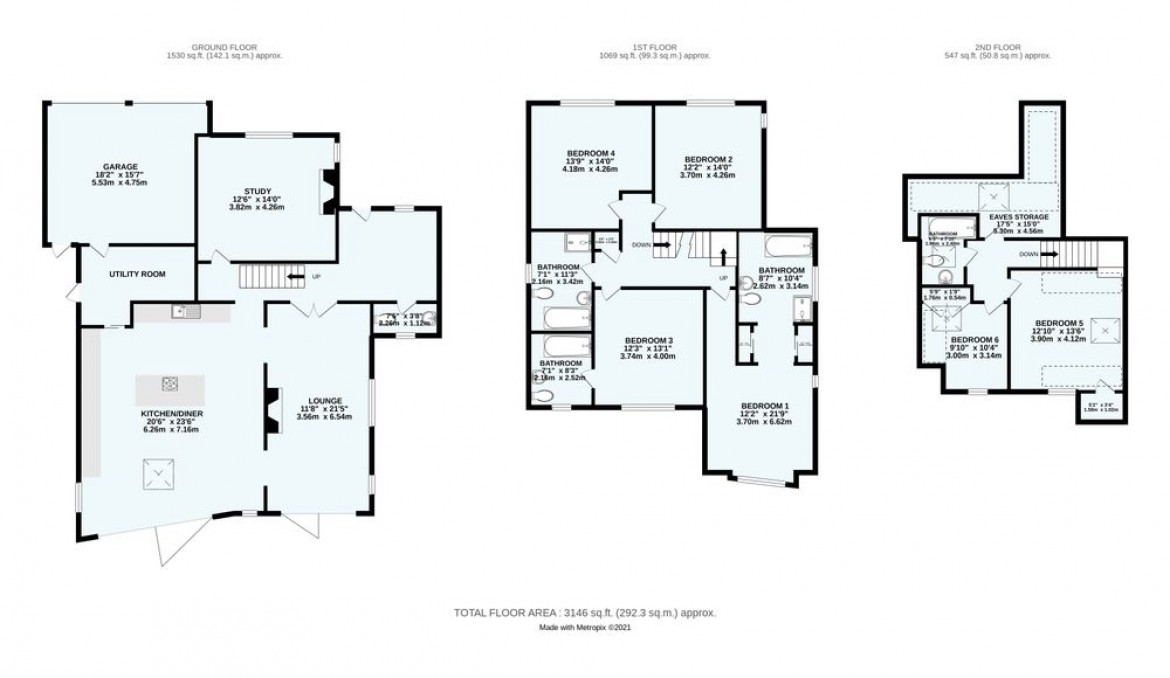 Floorplans For Green Lane, Purley, CR8