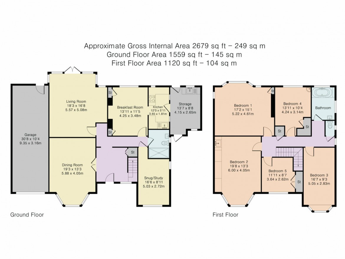 Floorplans For Woodcote Valley Road, Purley, CR8