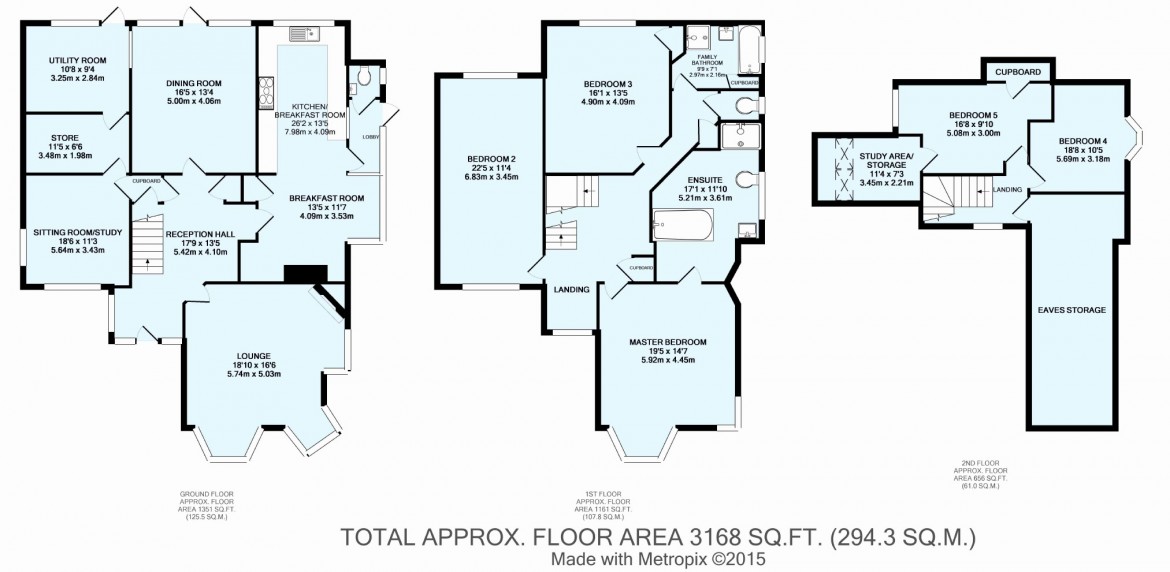 Floorplans For Woodcote Valley Road, West Purley, Surrey