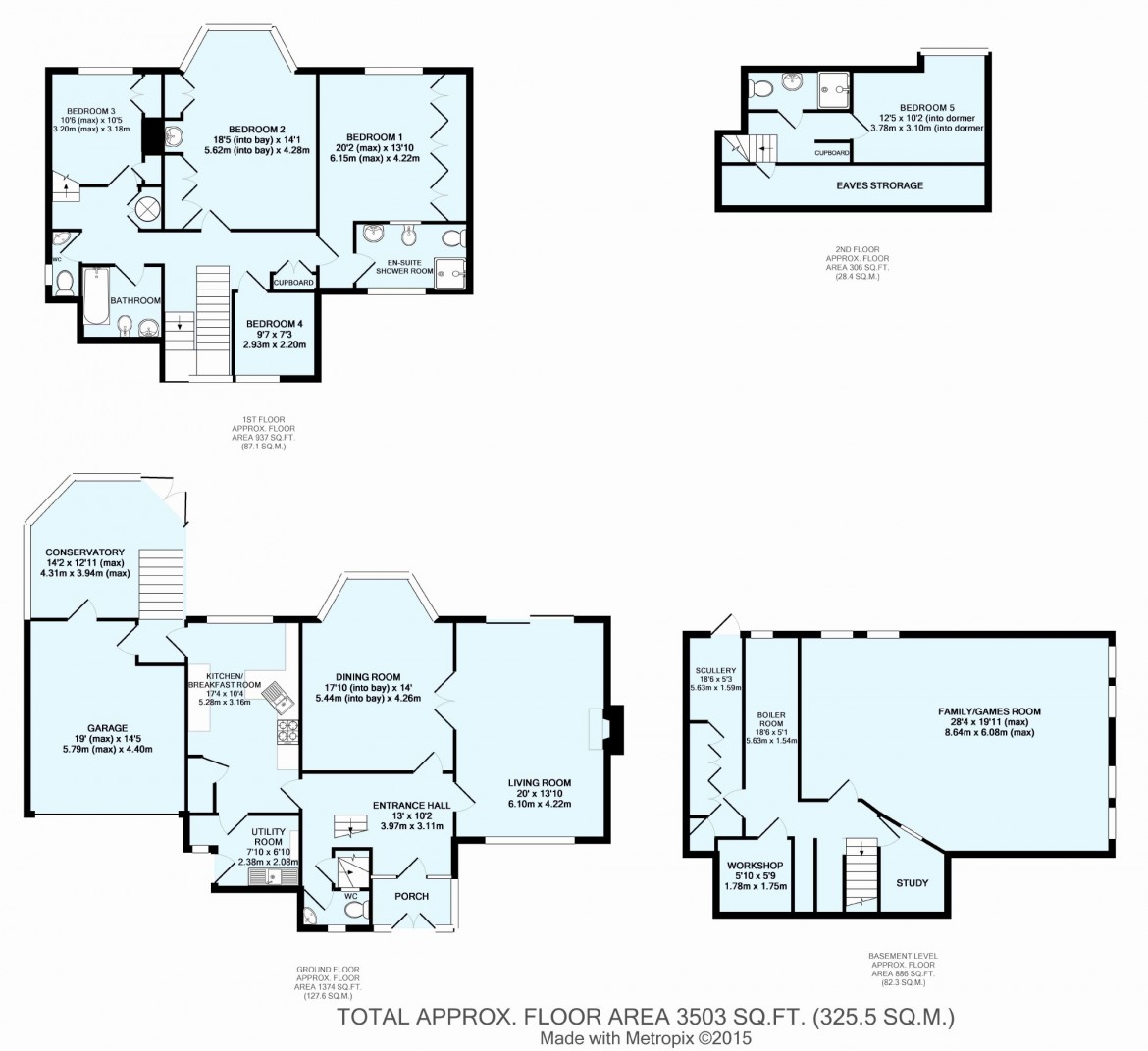 Floorplans For Riddlesdown Road, Purley, Surrey