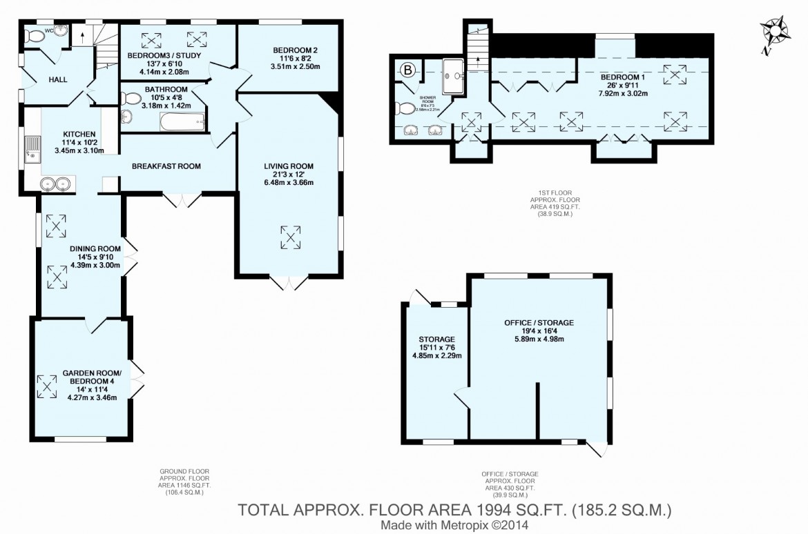 Floorplans For Woodcote Grove, West Coulsdon, Surrey