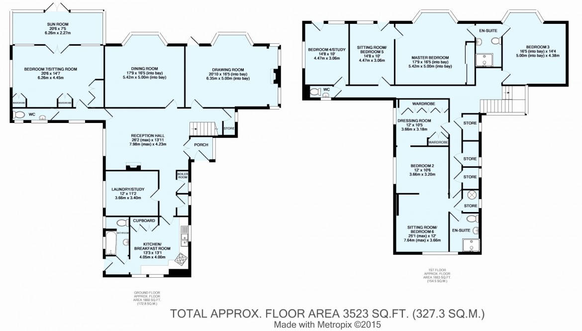 Floorplans For Upper Selsdon Road, Sanderstead, Sth Croydon, Surrey