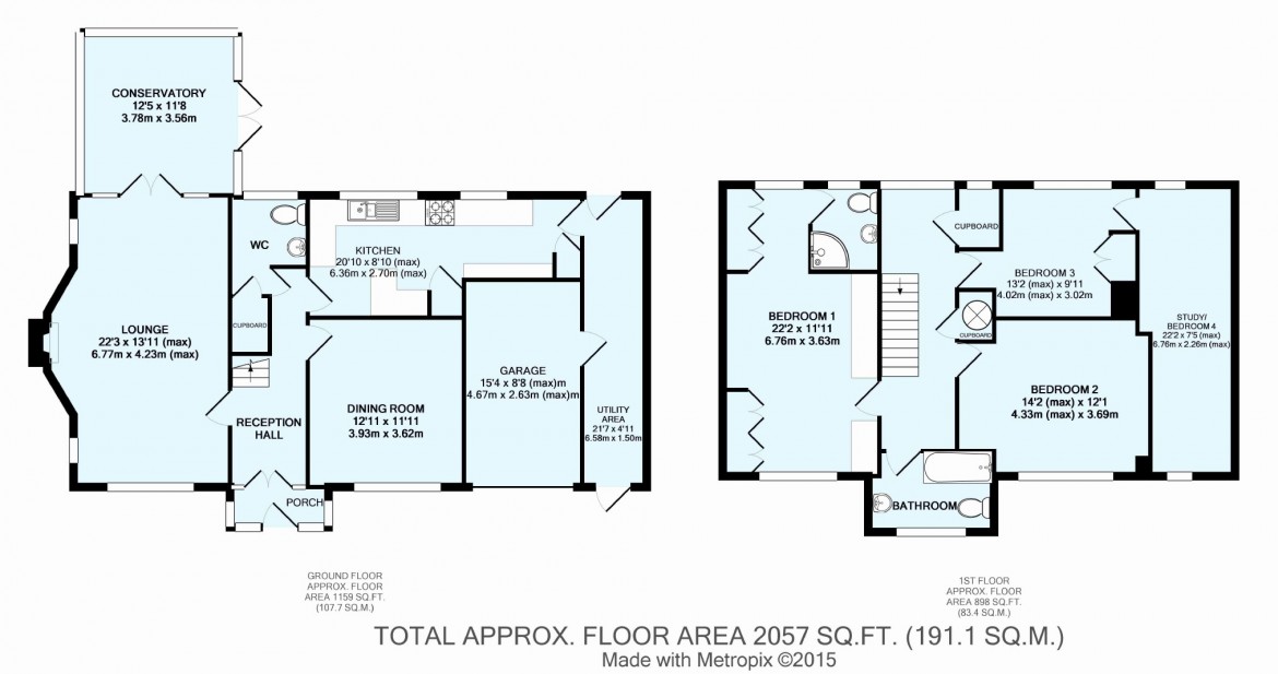 Floorplans For Chiltern Road, South Sutton, Surrey