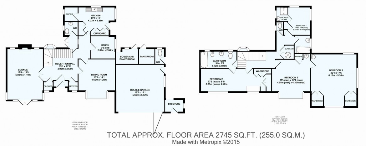 Floorplans For Oakwood Avenue, Purley, Surrey