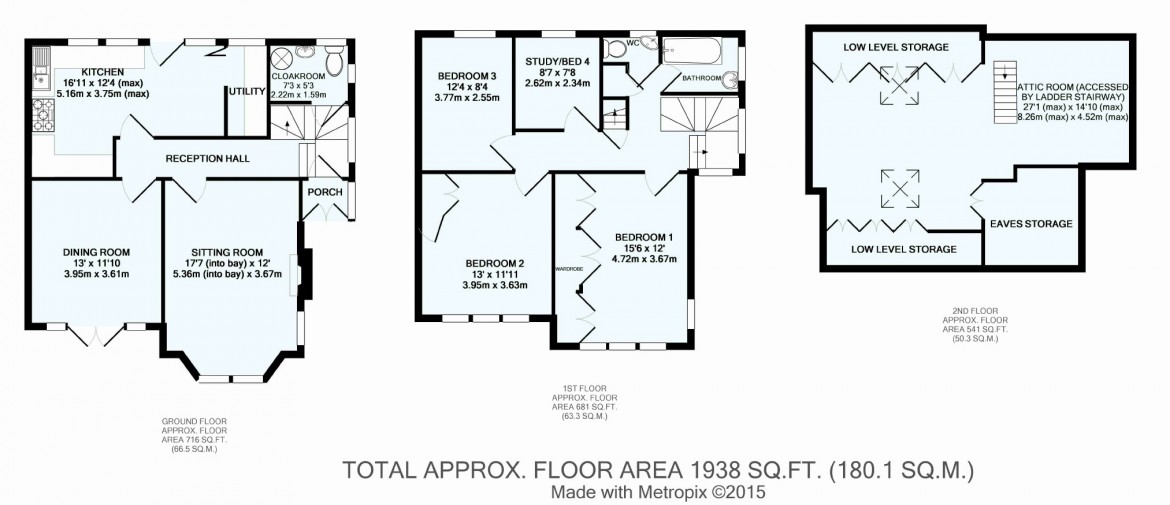 Floorplans For Cliff End, Purley, Surrey