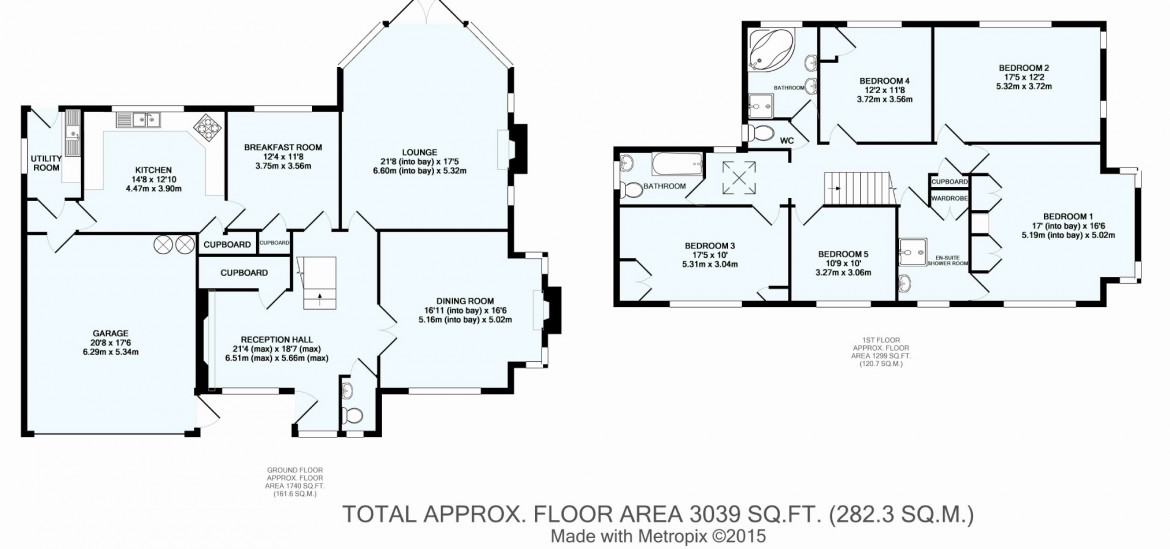 Floorplans For Walburton Road, Woodcote Estate, Purley, Surrey