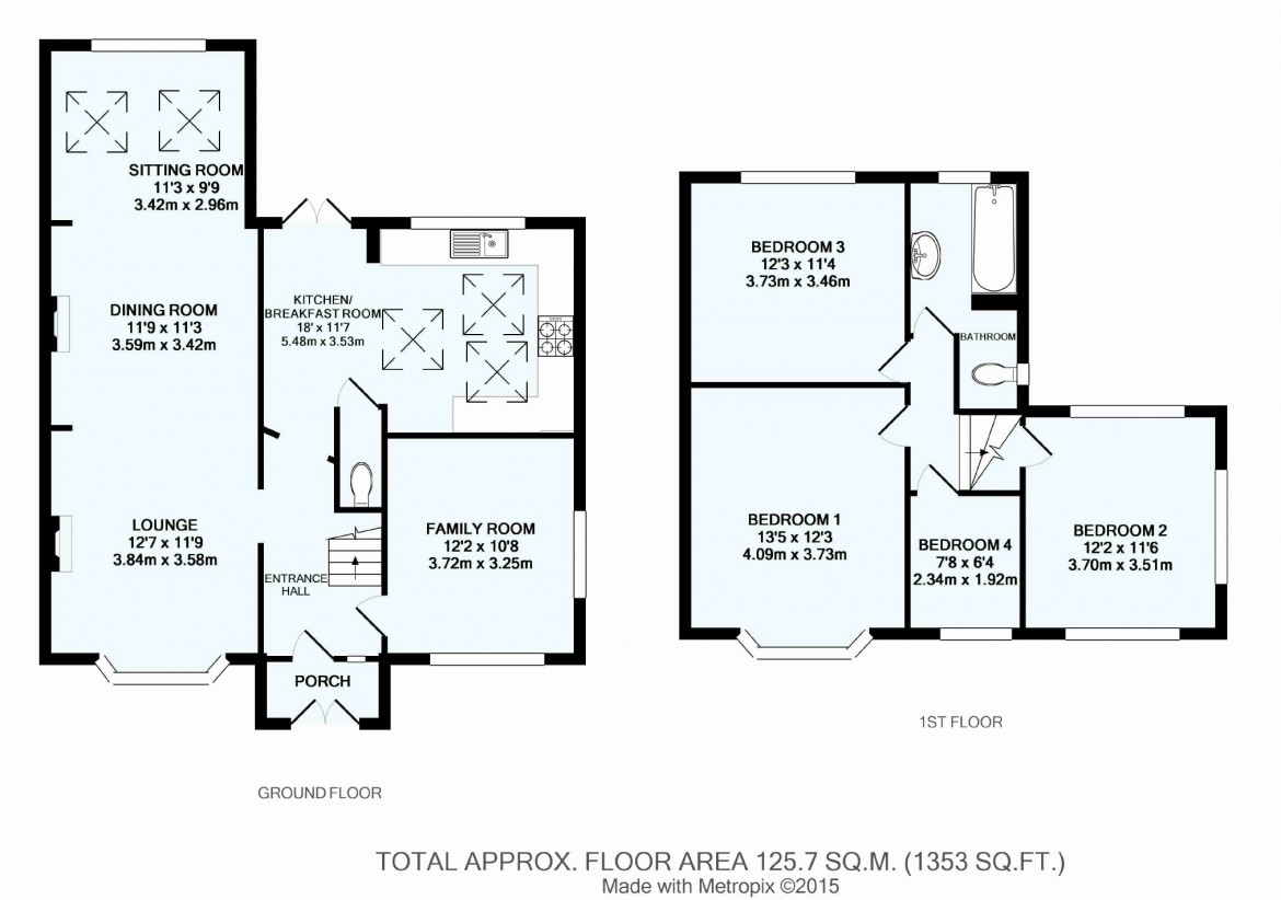 Floorplans For Famet Avenue, Purley, Surrey