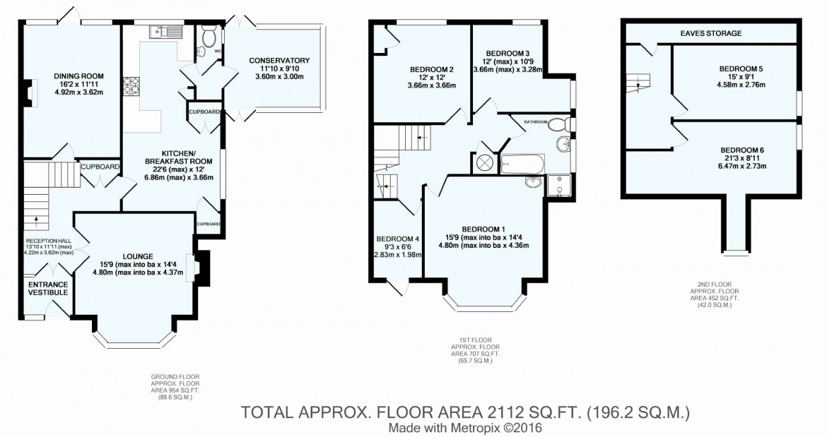 Floorplans For Foxley Lane, West Purley, Surrey