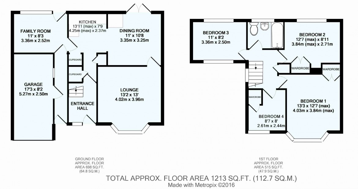 Floorplans For Holmwood Avenue, South Croydon