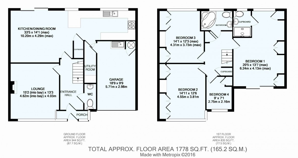 Floorplans For Sanderstead Court Avenue, Sanderstead, Surrey