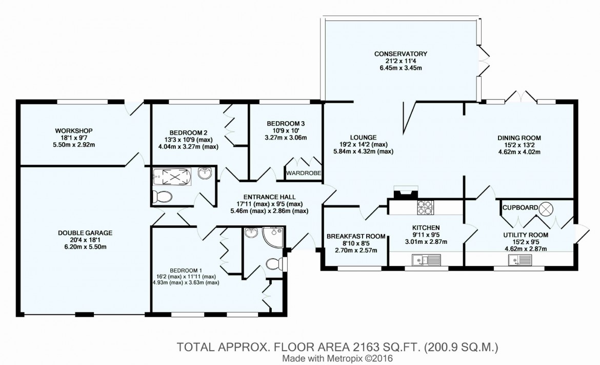 Floorplans For Walburton Road, Woodcote Estate, Purley, Surrey