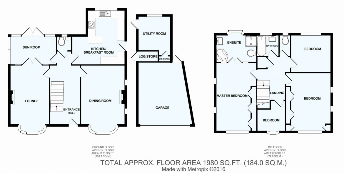 Floorplans For Manor Way, West Purley, Surrey
