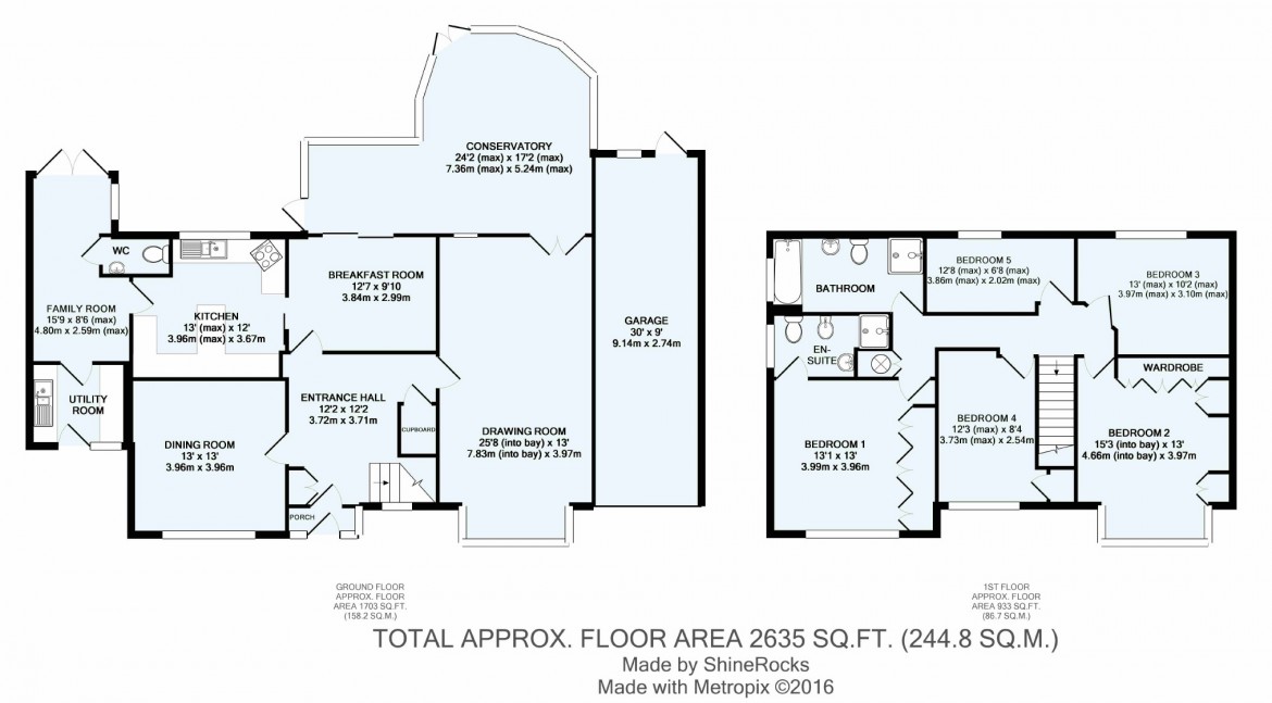 Floorplans For Box Ridge Avenue, West Purley, Surrey