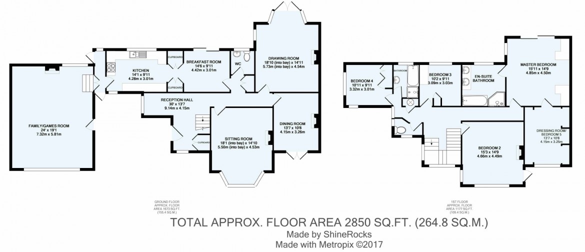 Floorplans For Furze Lane, Webb Estate, West Purley, Surrey