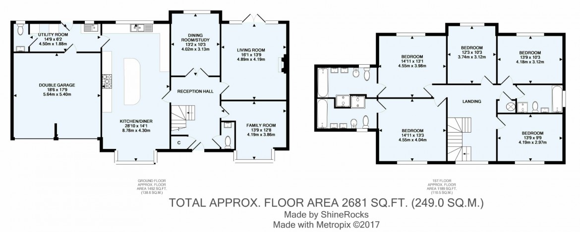 Floorplans For The Ridge Way, Sanderstead, South Croydon, Surrey