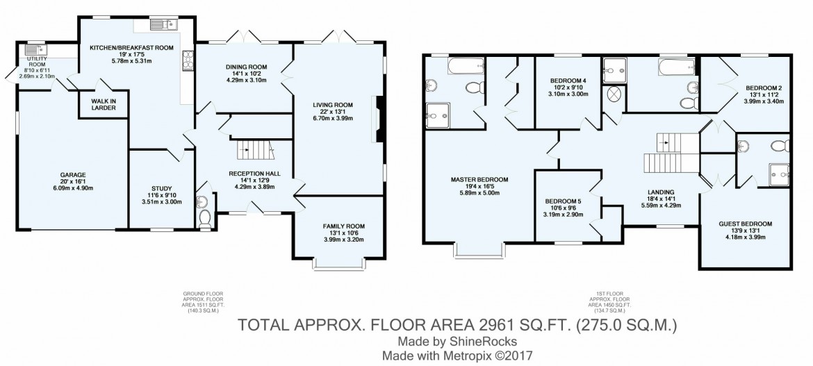 Floorplans For Welcomes Road, Kenley, Surrey