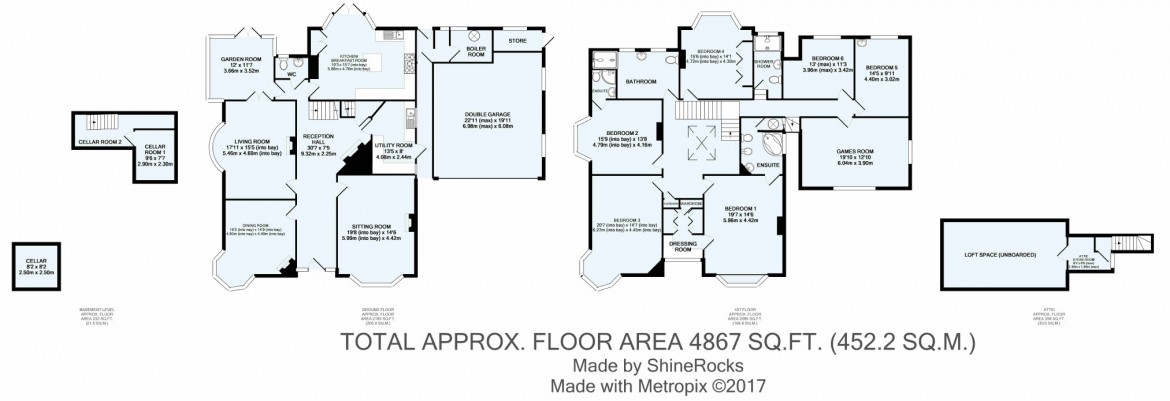 Floorplans For Croham Manor Road, Croham Hurst, South Croydon, Surrey