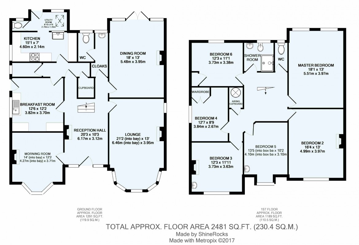 Floorplans For Purley Rise, Purley, Surrey