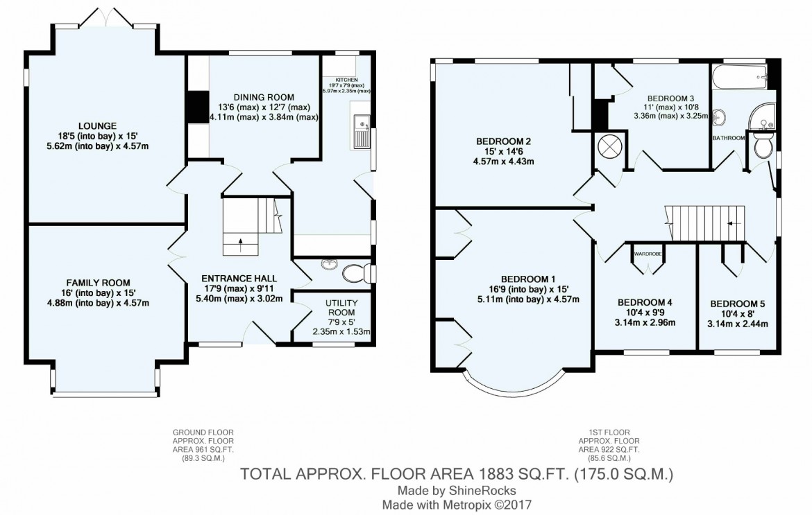 Floorplans For Woodcrest Road, Purley, Surrey