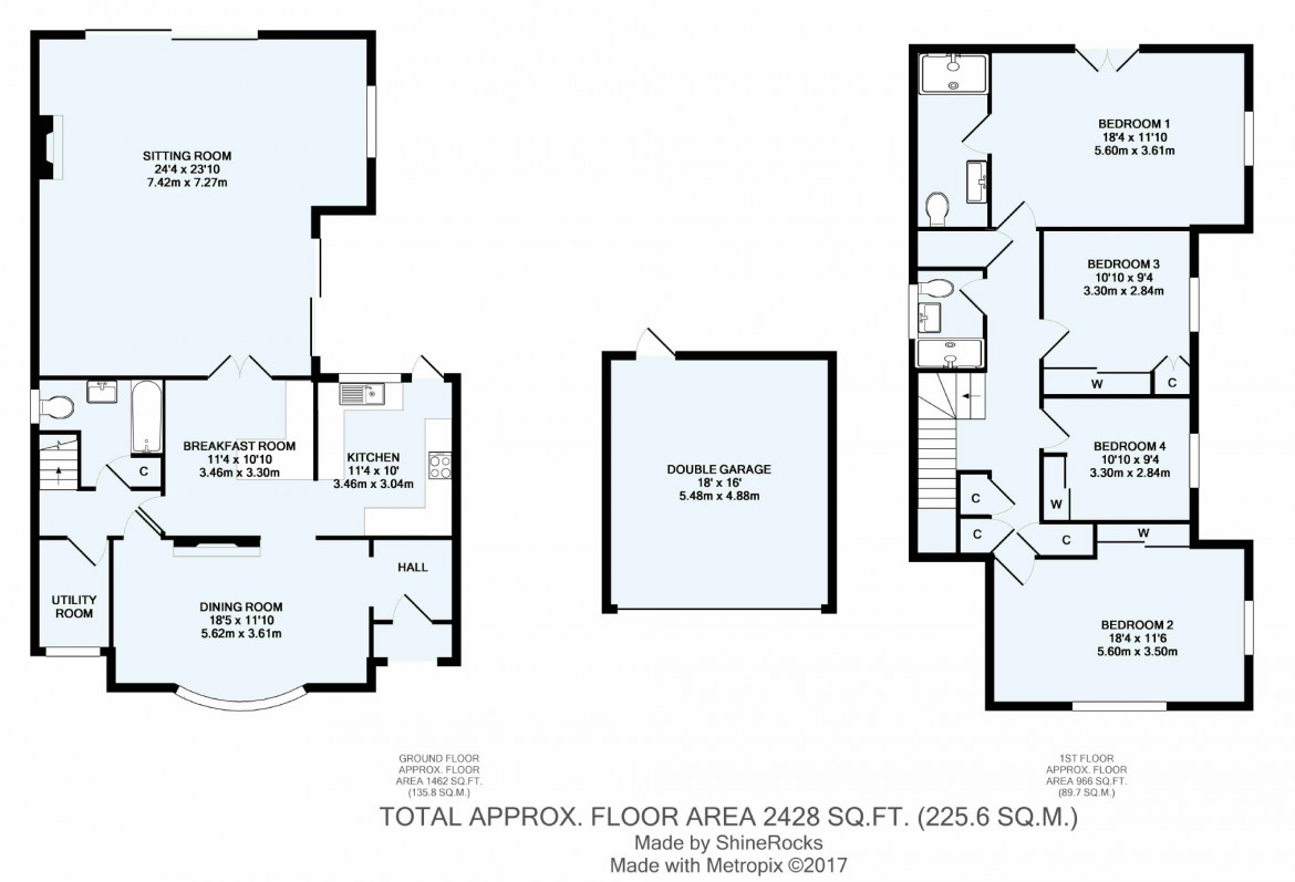 Floorplans For Woodmansterne Lane, Carshalton