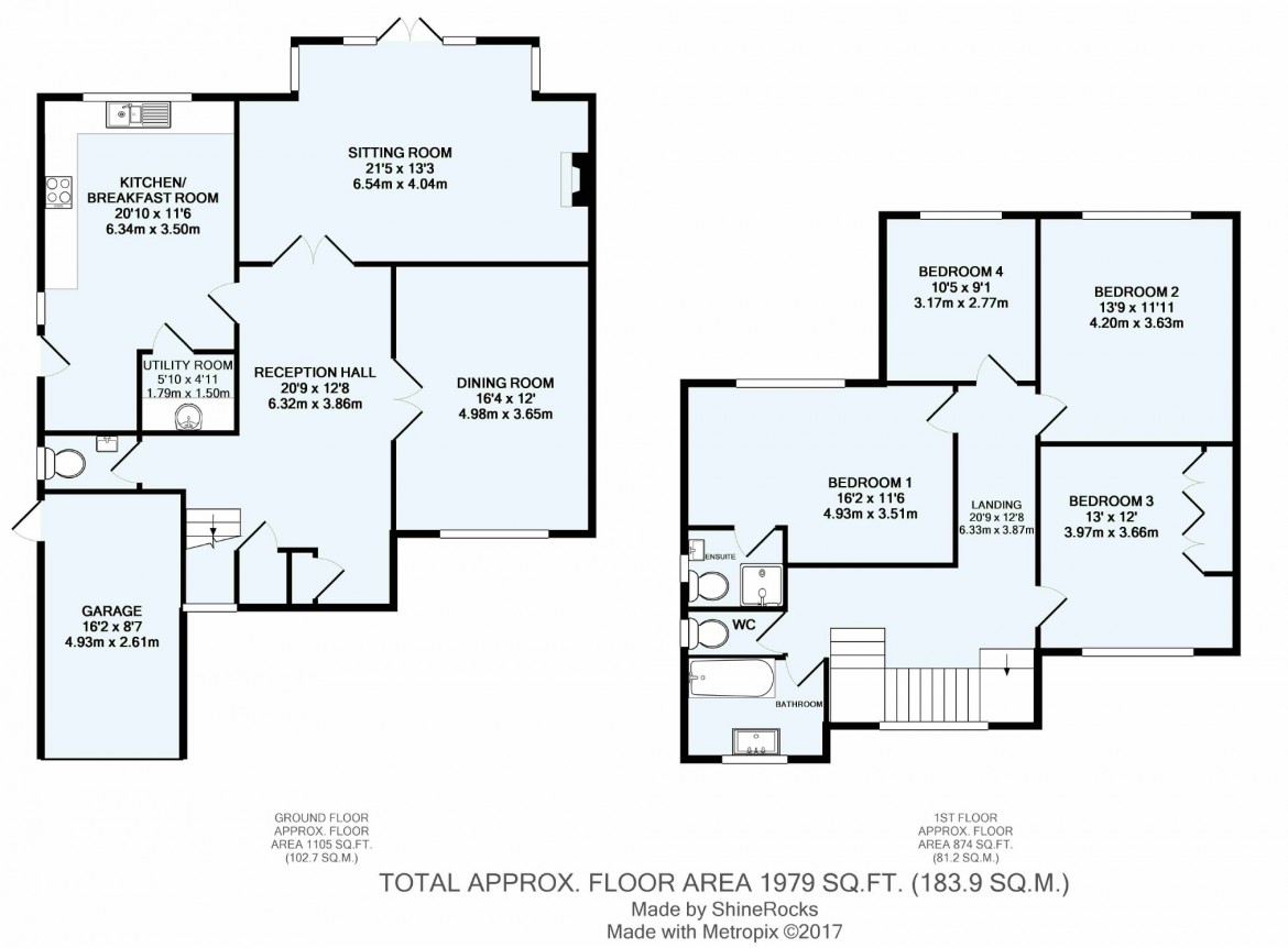 Floorplans For Bankside, Croham Hurst, South Croydon, Surrey