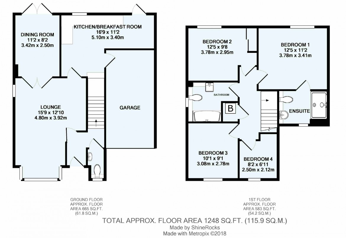 Floorplans For Harding Close, Croydon, Surrey