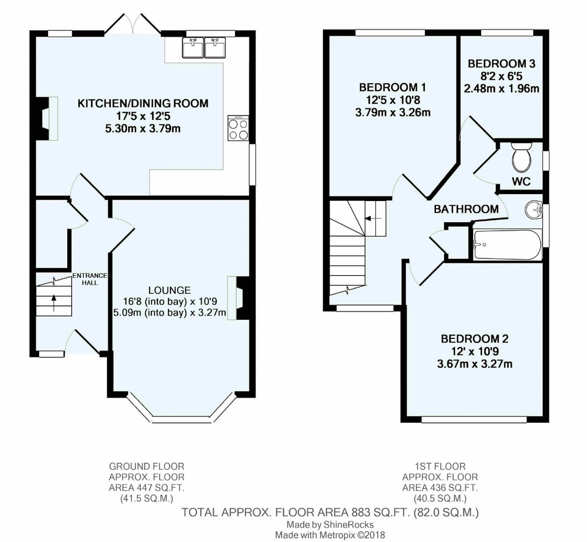 Floorplans For Temple Road, South Croydon, Surrey