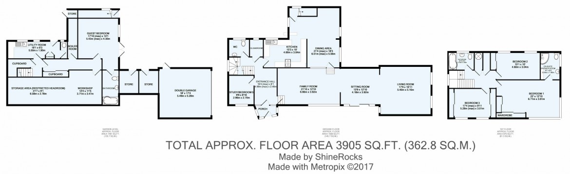 Floorplans For Furze Lane, Webb Estate Conservation Area, Purley, Surrey