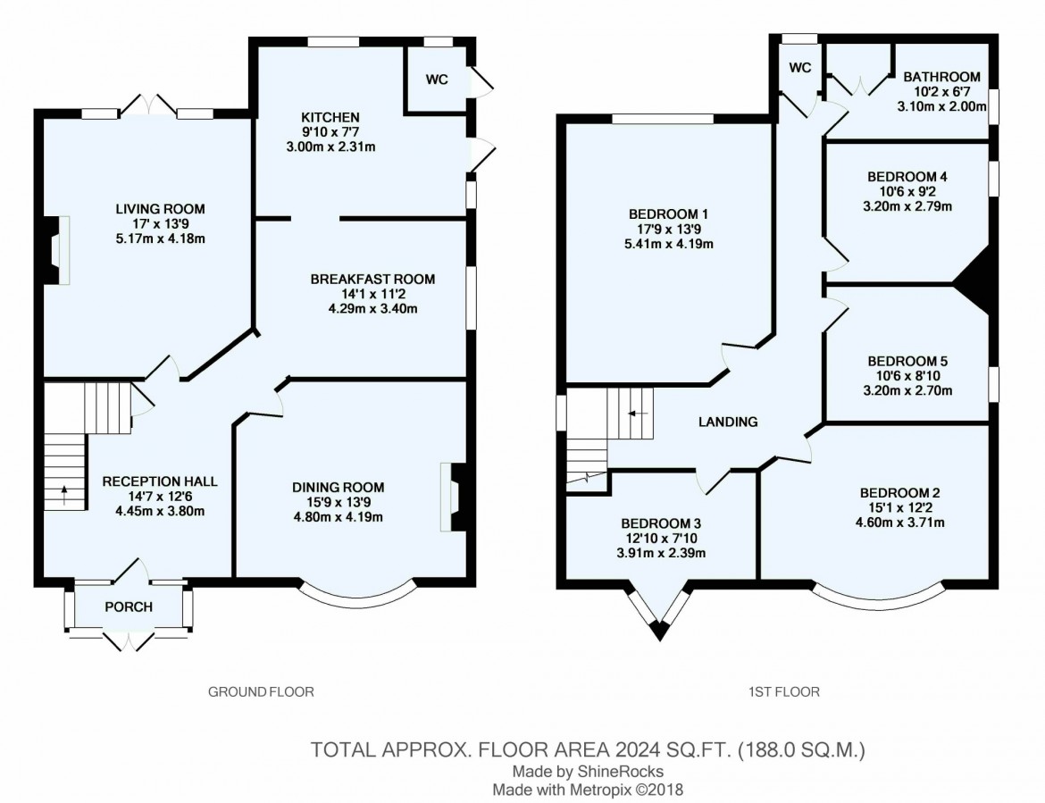 Floorplans For Highfield Road, Purley, Surrey