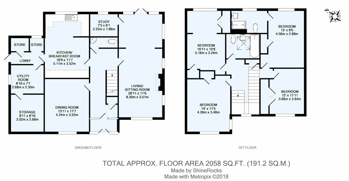 Floorplans For Bankside, Croham Hurst, South Croydon, Surrey