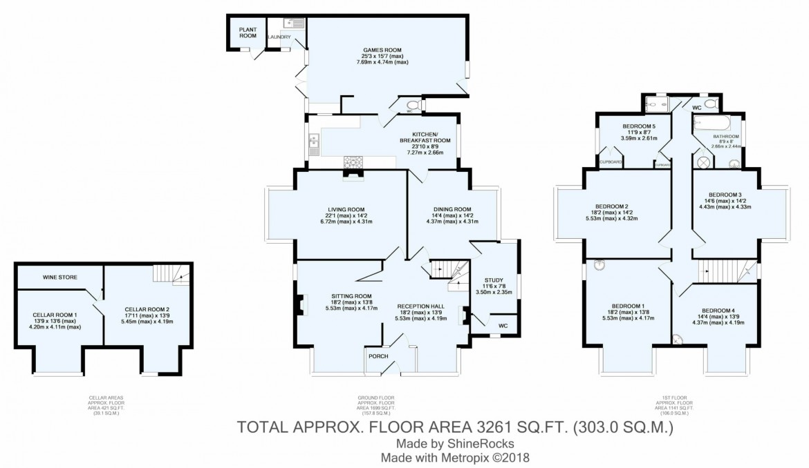 Floorplans For Welcomes Road, Kenley, Surrey