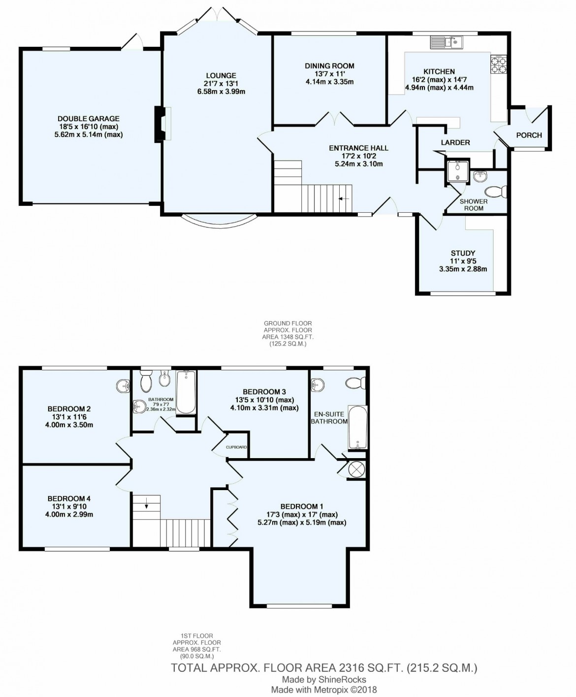 Floorplans For Hillcroft Avenue, Woodcote Estate, Purley, Surrey