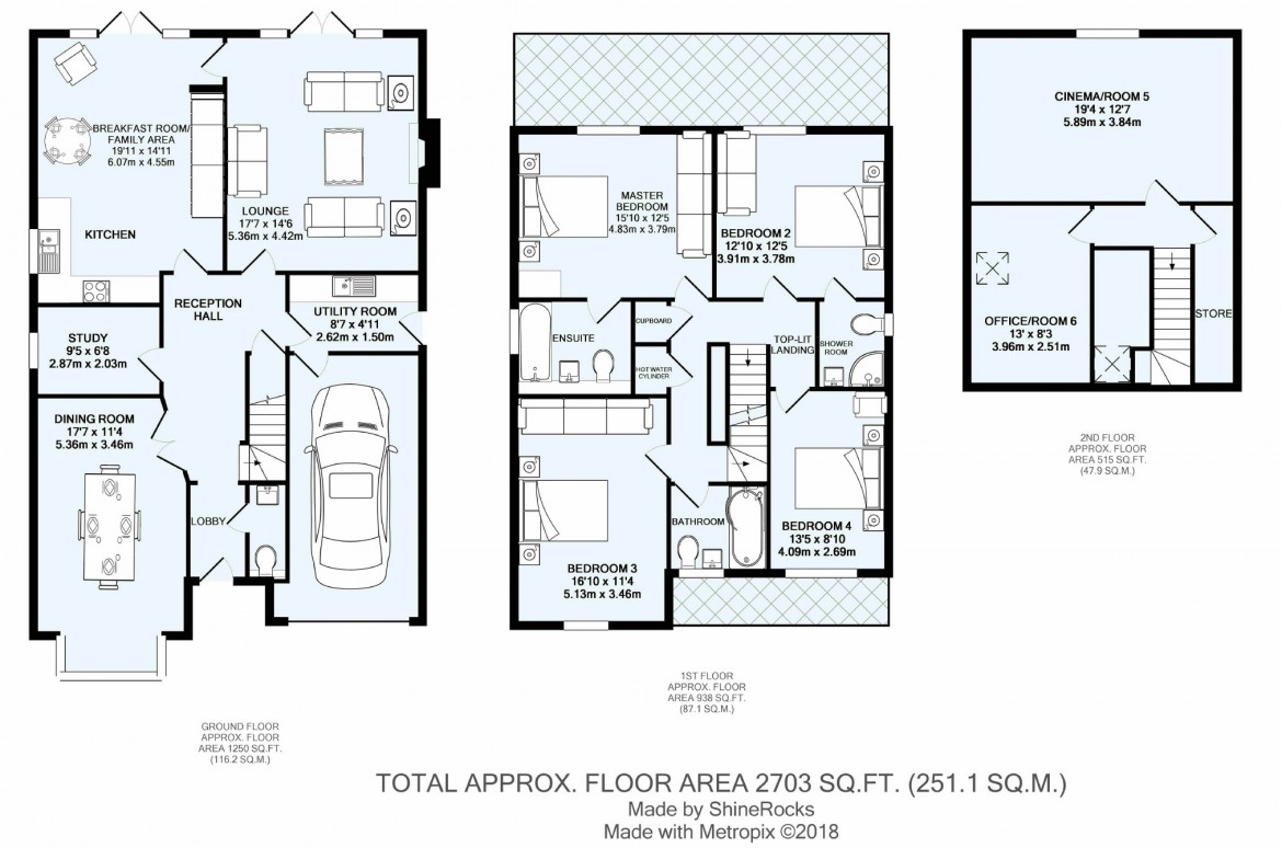 Floorplans For Deacon Close, Purley, Surrey