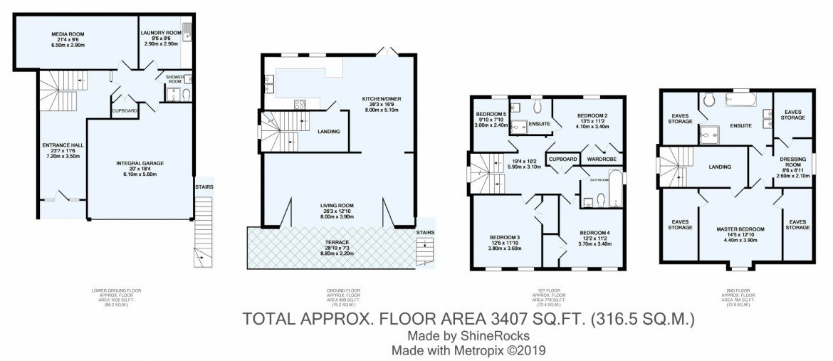 Floorplans For Highland Road, Purley, Surrey