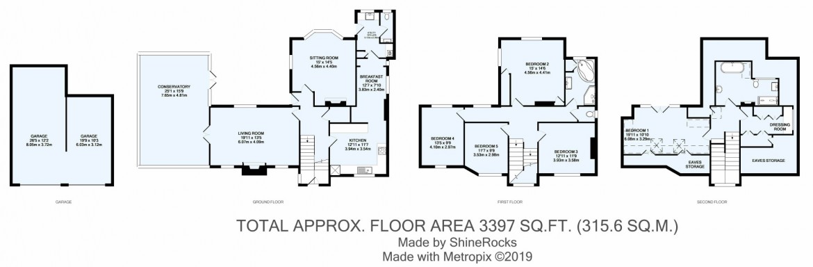 Floorplans For Riddlesdown Road, Purley, Surrey