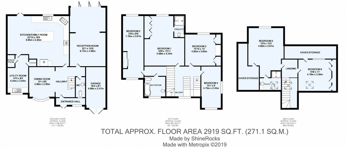 Floorplans For Purley Downs Road, South Croydon, Surrey