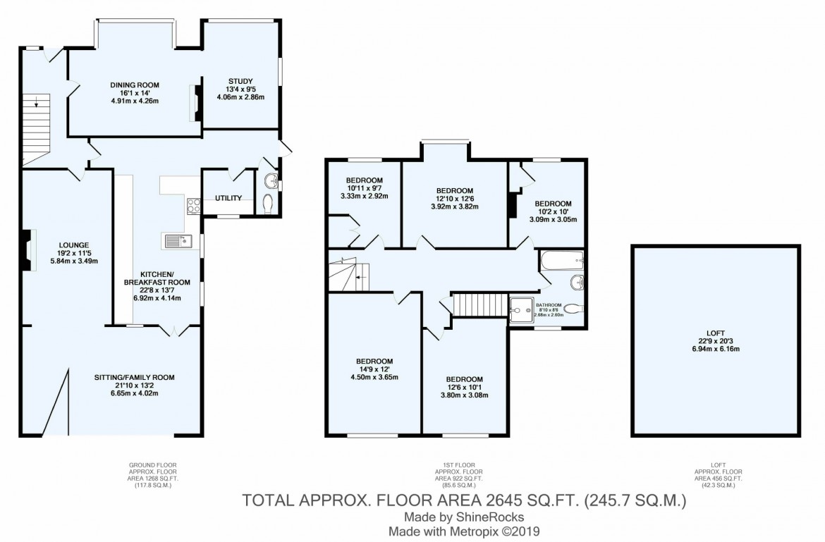 Floorplans For Smitham Bottom Lane, Purley, Surrey