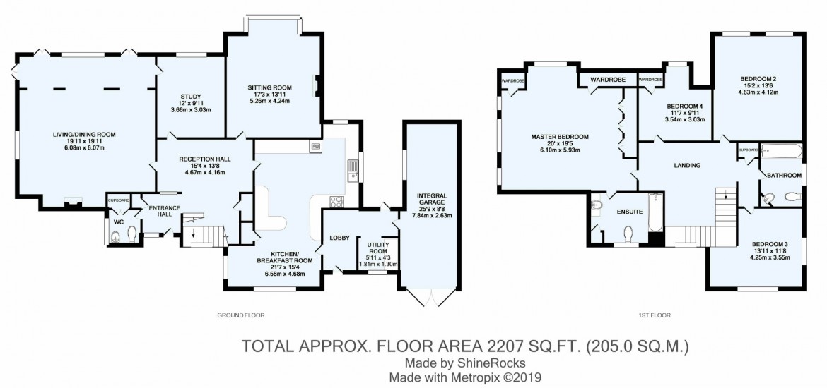 Floorplans For Woodland Way, Purley, Surrey