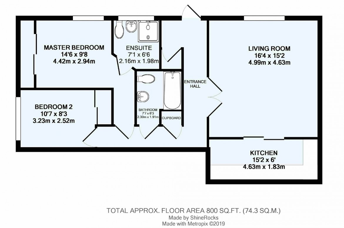 Floorplans For White Gables Court, South Croydon, Surrey