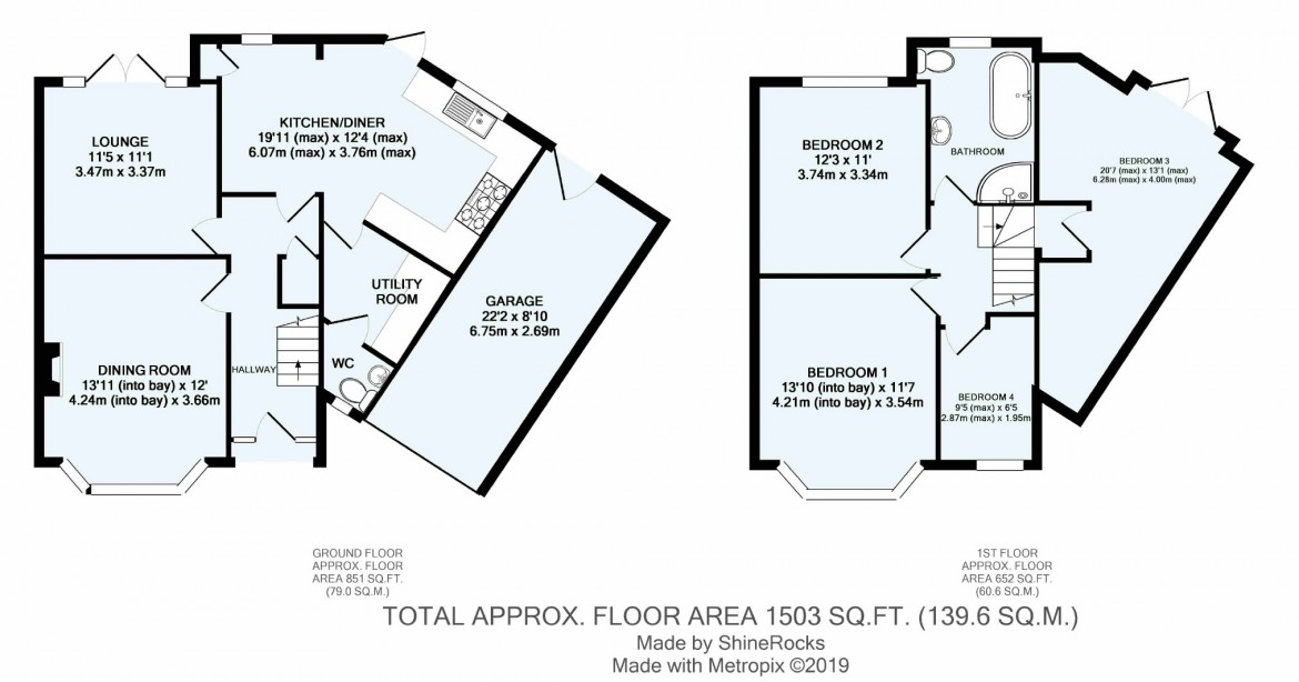 Floorplans For Glenn Avenue, Purley, Surrey