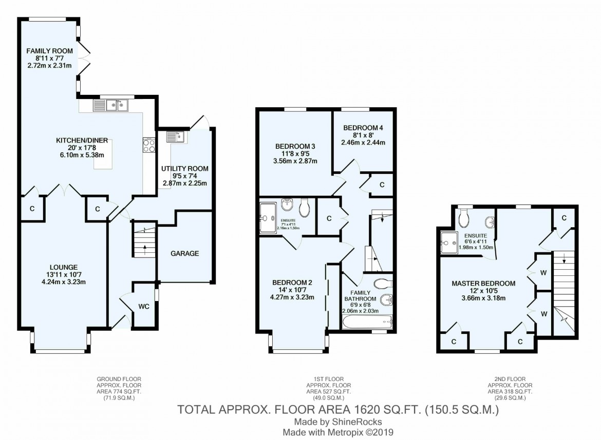 Floorplans For Woodfield Close, Coulsdon, Surrey