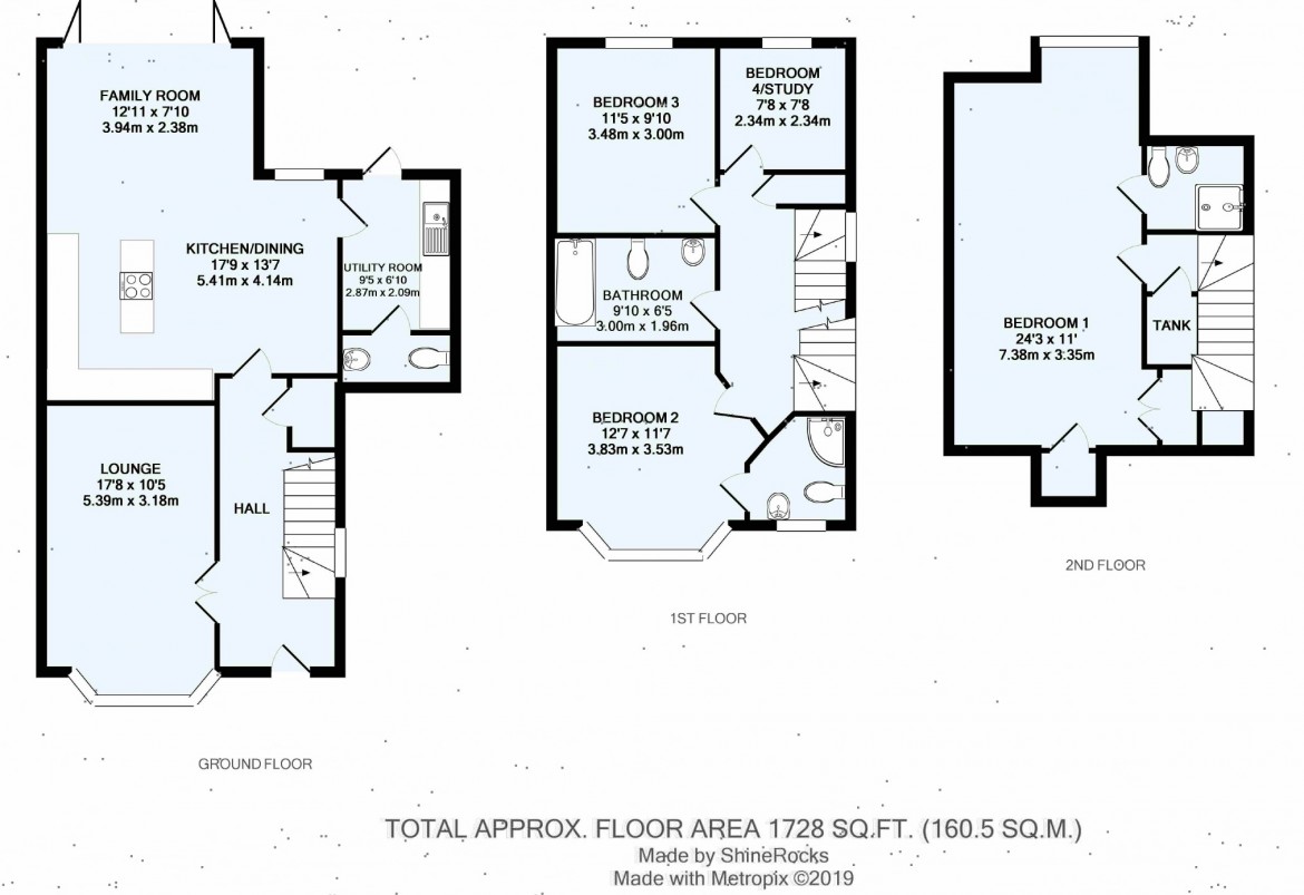 Floorplans For Oscar Close, Purley, Surrey